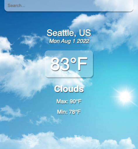weather app